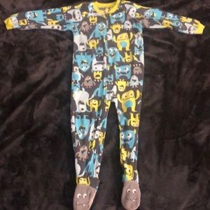 Carters Monsters zip-up footie Pajamas